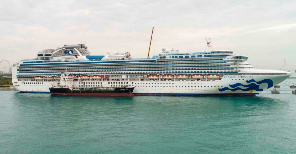 "Diamond Princess" дээрх коронавирусийн халдвартай хүний тоо 542-д хүрчээ