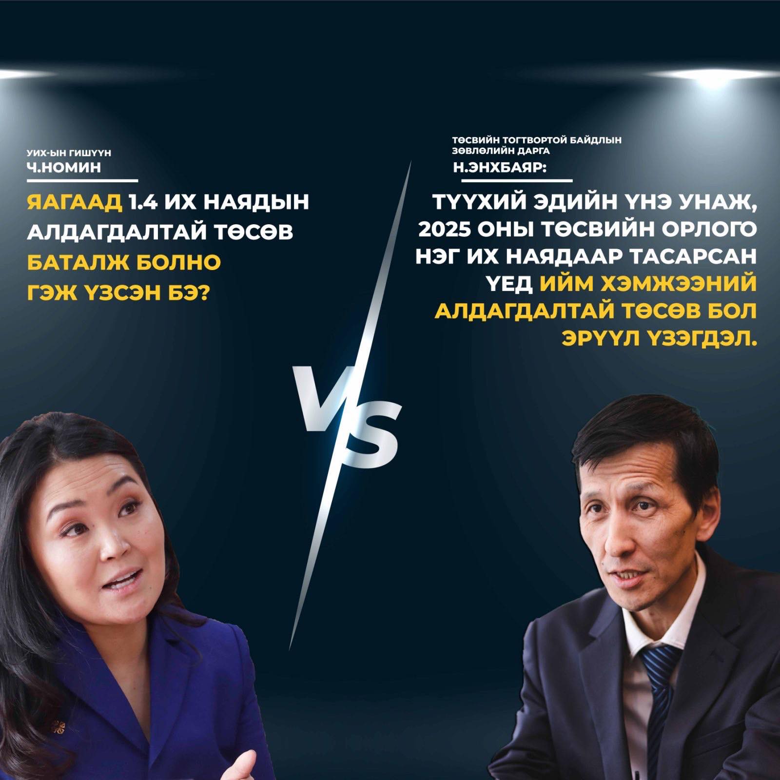 Н.Энхбаяр: 1,4 их наядын алдагдалтай төсөв бол эрүүл үзэгдэл